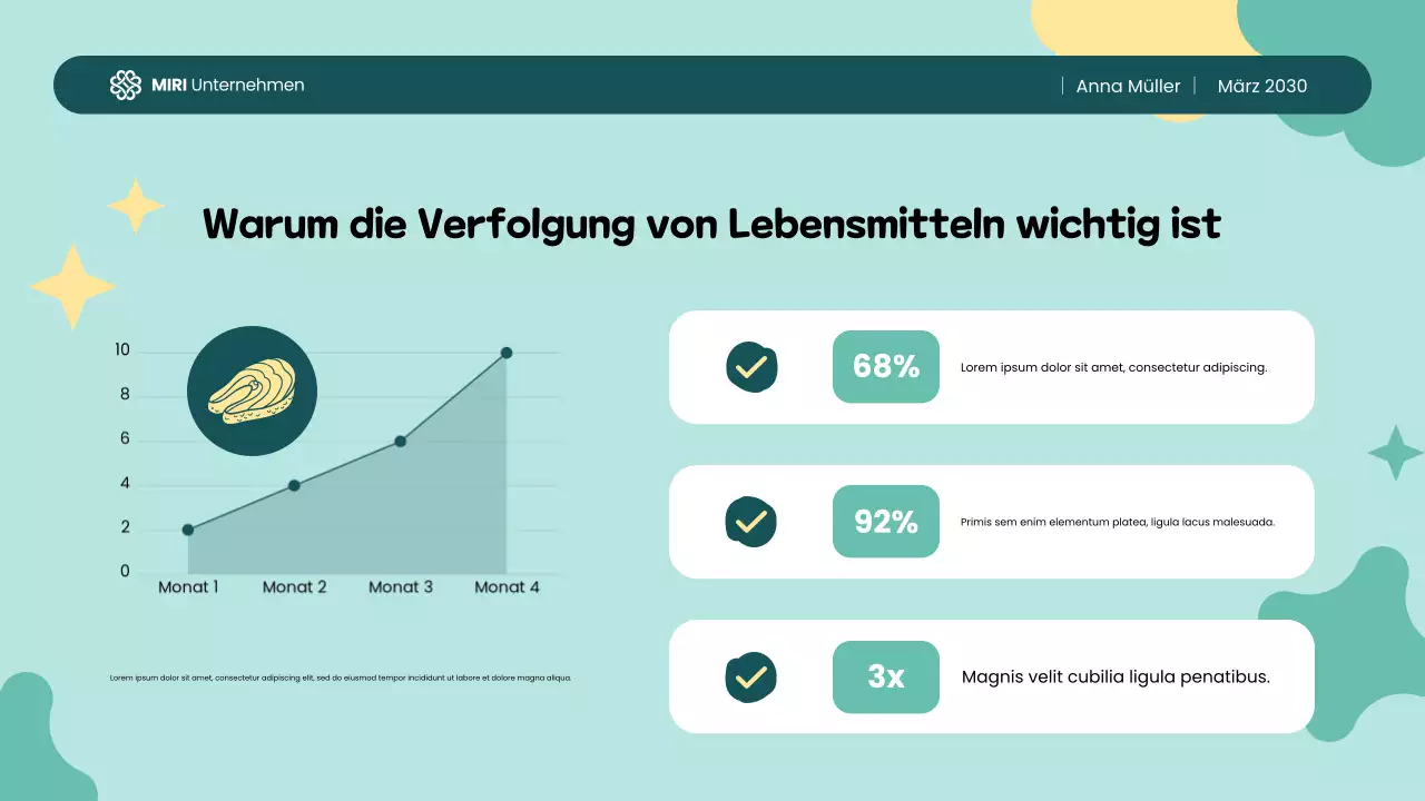 Gelb Grün Bunter Verspielter Food Tracker