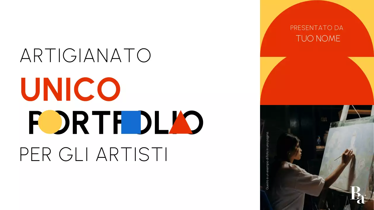 portfolio d'arte bauhaus rosso