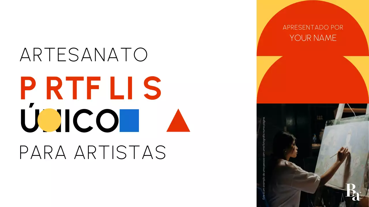 portfólio de arte bauhaus vermelho