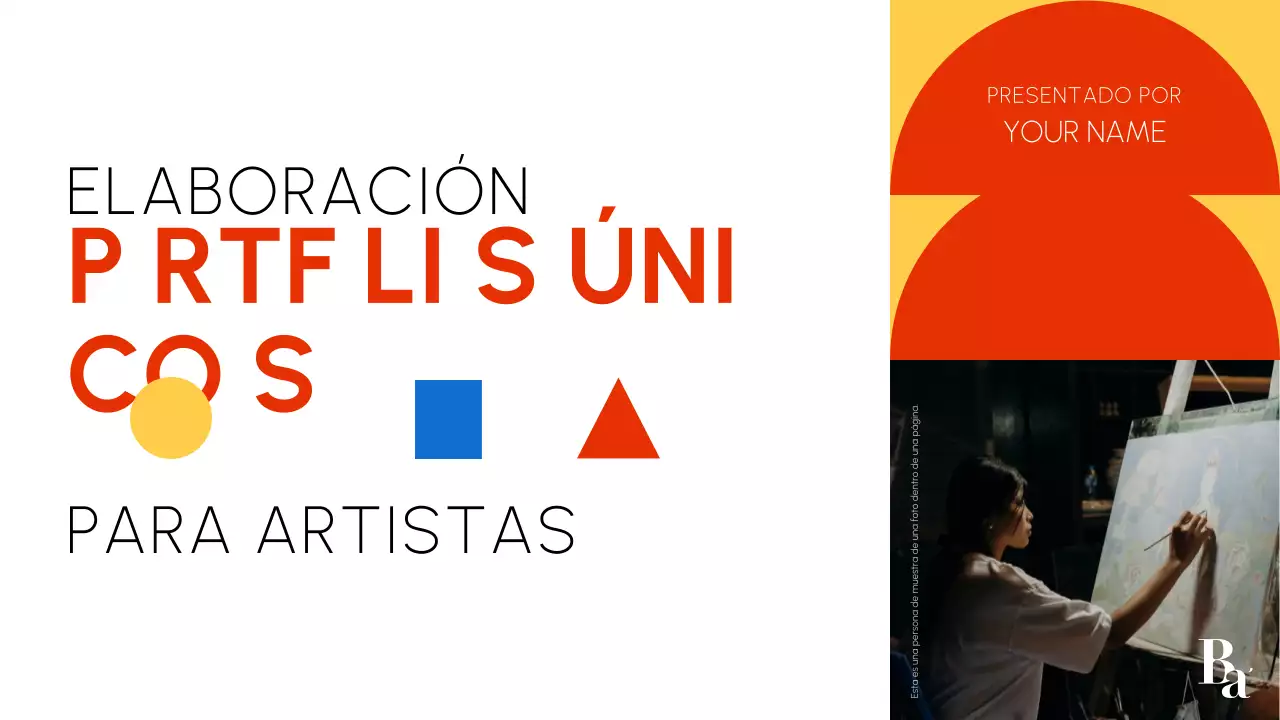 Portafolio de arte rojo de la Bauhaus