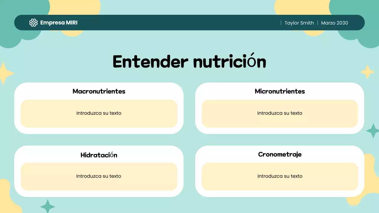 Rastreador de alimentos divertido y colorido de color amarillo y verde