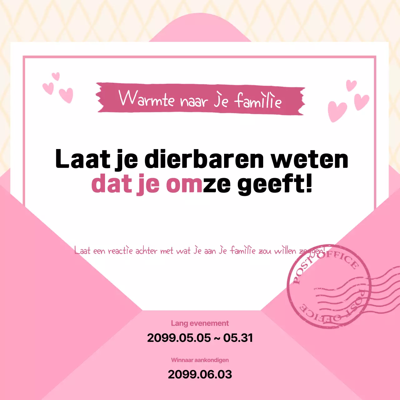Roze Baby Familie Evenement