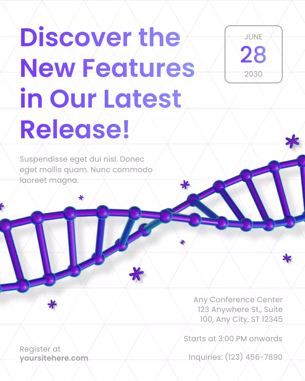 Purple Modern Tech Announcement Instagram Post