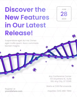 Purple Modern Tech Announcement Instagram Post