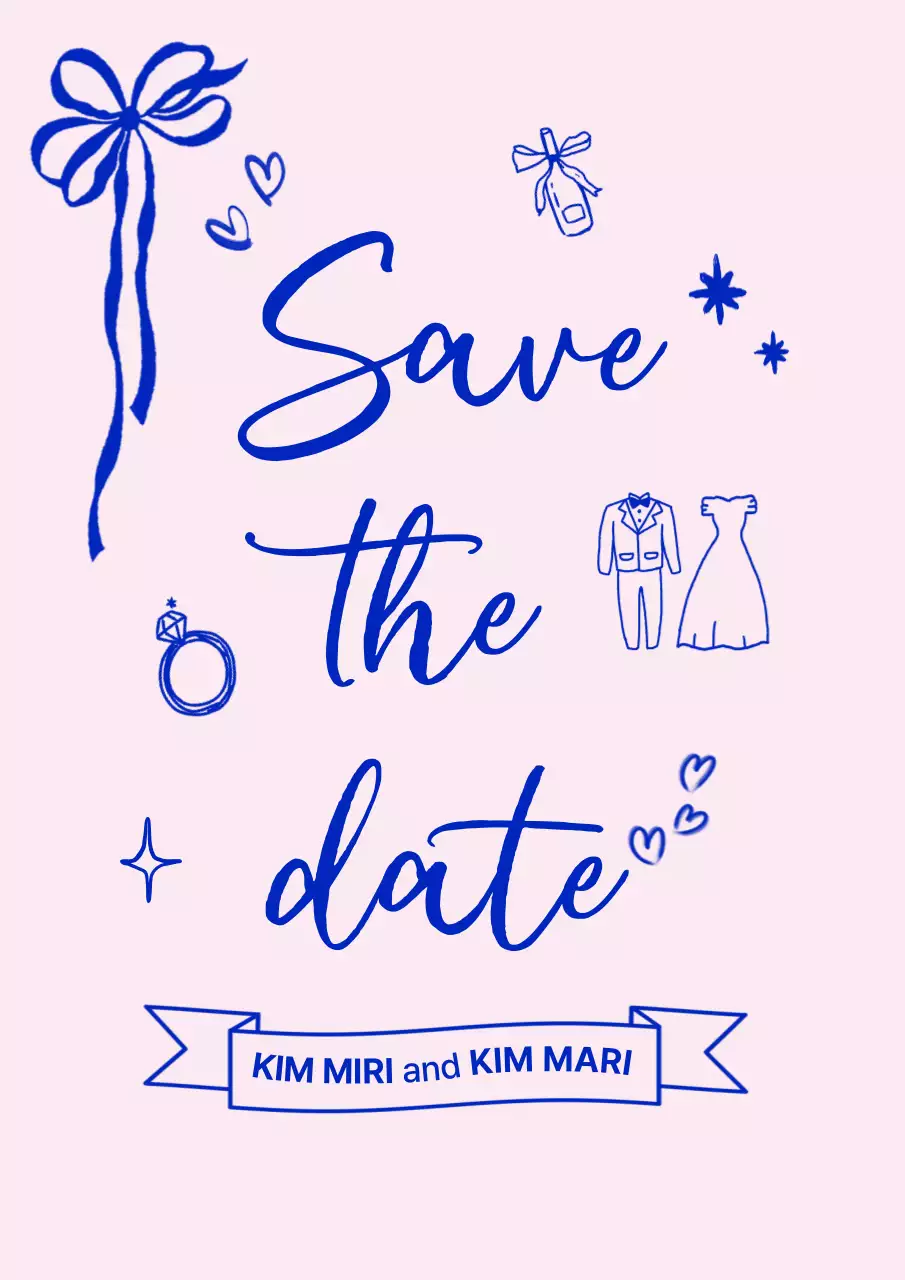 Convite de casamento de bebê rosa