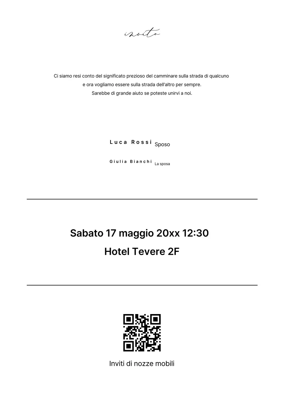 Invito di nozze semplice azzurro cielo