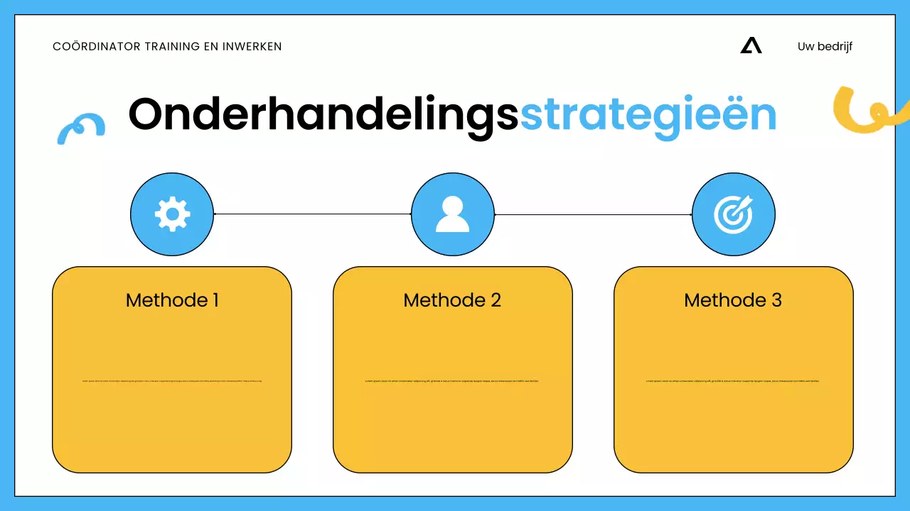 Witte Blauwe Minimalistische Verkoopstraining voor Medewerkers Presentatie