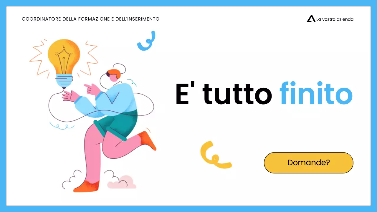 Presentazione della formazione minimalista sulle vendite per i dipendenti in bianco e blu