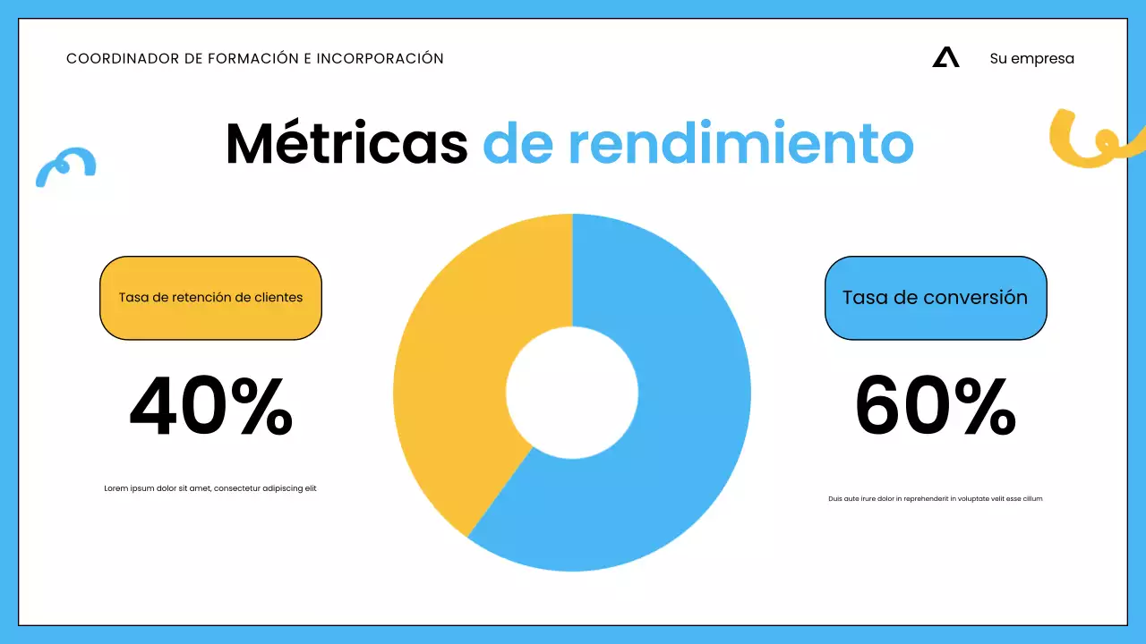 Presentación minimalista de capacitación en ventas para empleados en blanco y azul
