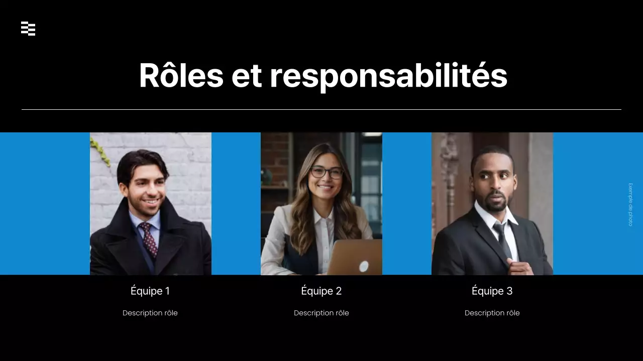 présentation de la stratégie de vente moderne noire