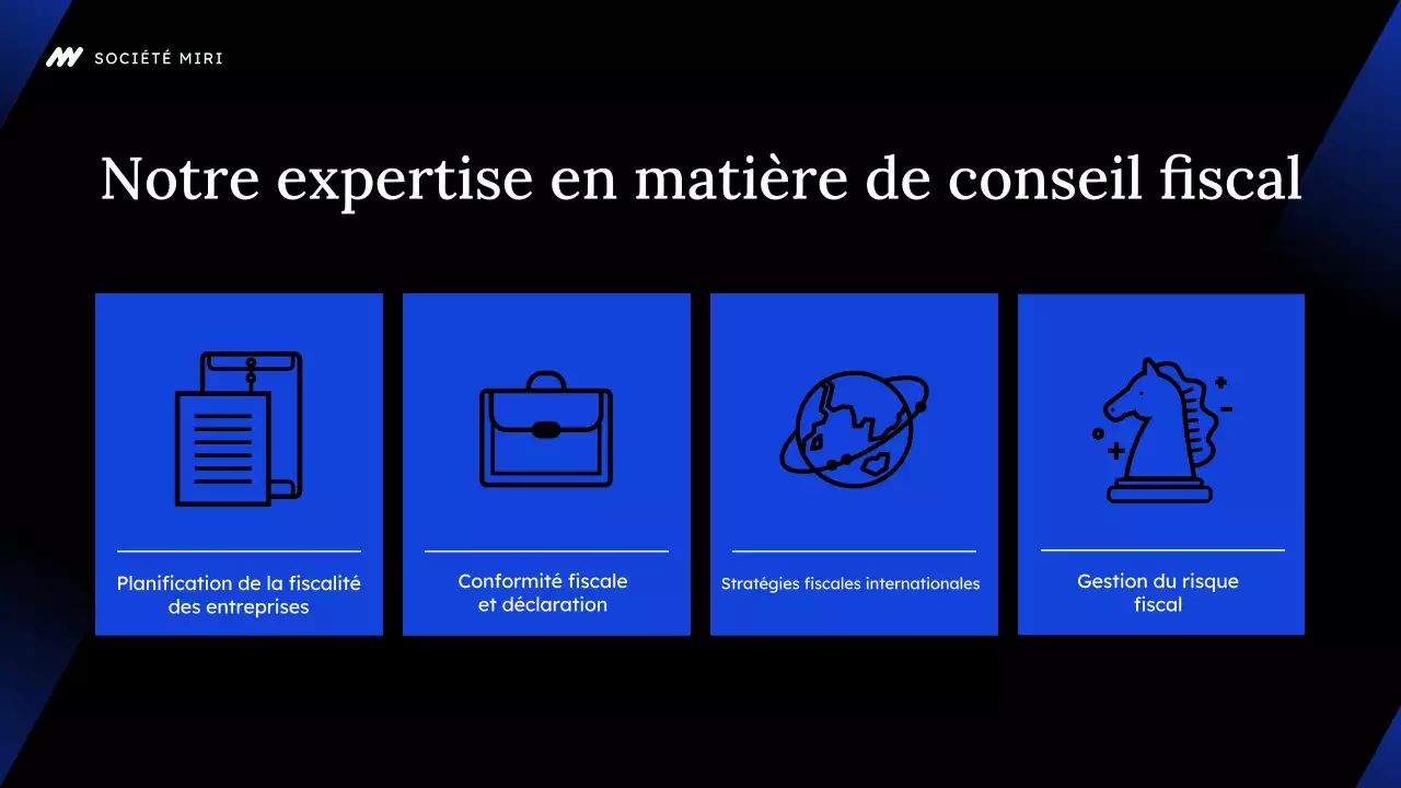 promotion d'agence de conseil fiscal moderne noire