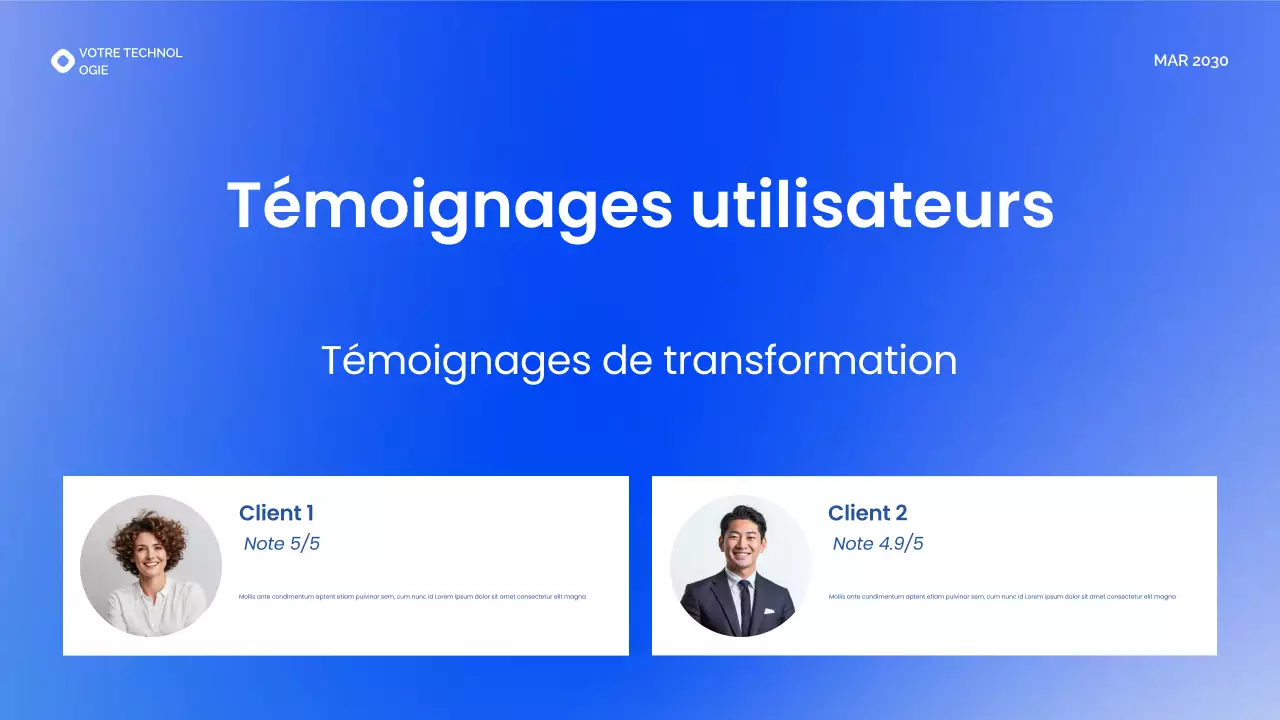 Introduction aux startups technologiques de santé modernes à dégradé bleu