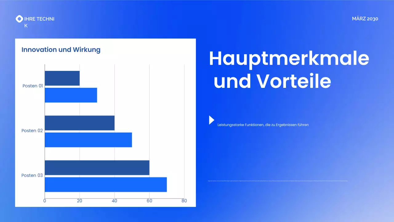 Blue Gradient Moderne Health Tech Startups Einführung