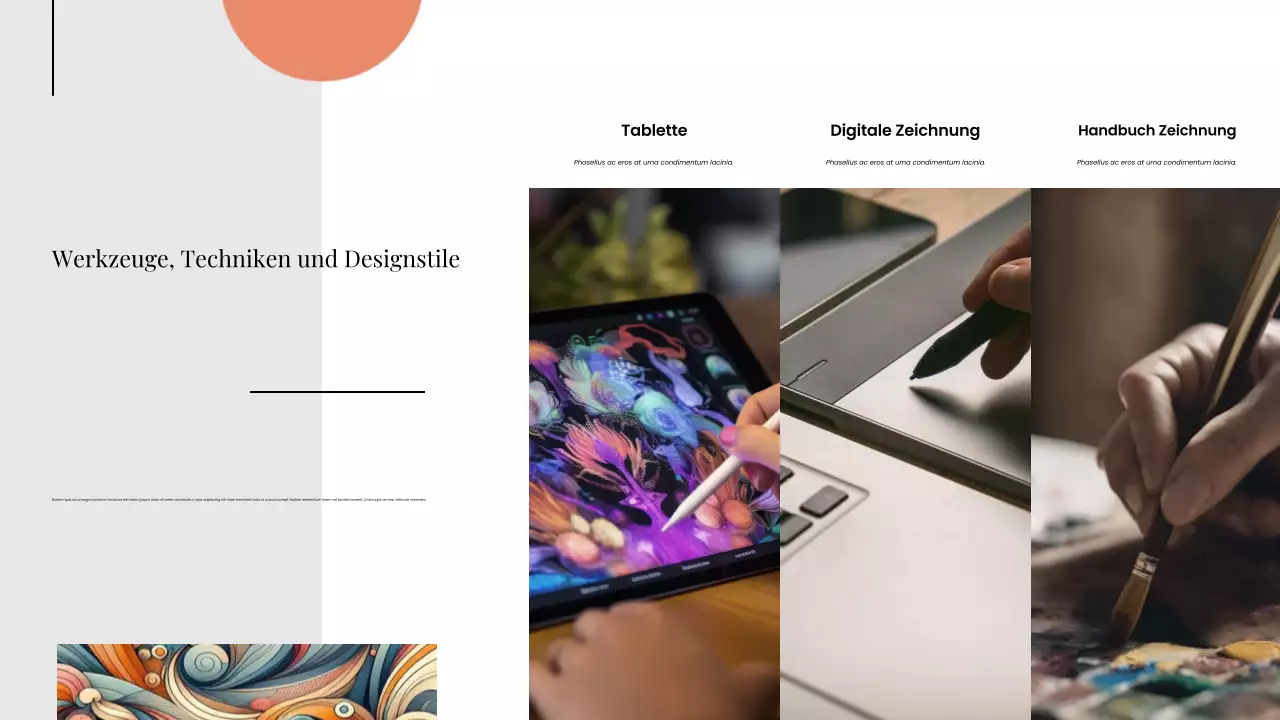 Modernes Grafikdesign-Portfolio – Präsentation