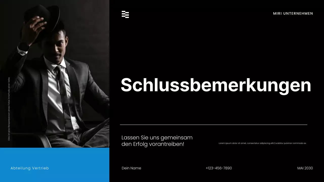 schwarze moderne Verkaufsstrategiepräsentation