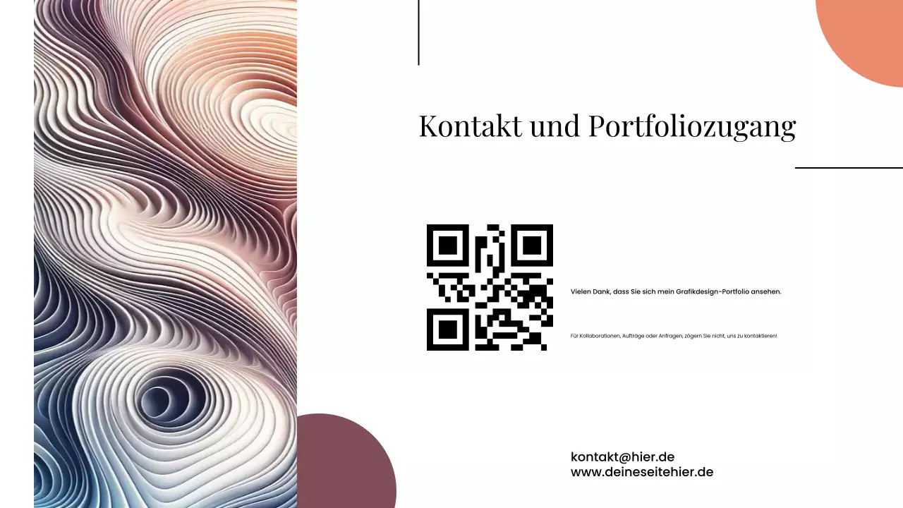 Modernes Grafikdesign-Portfolio – Präsentation