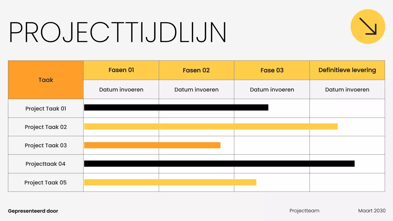 Zwarte Moderne Teampresentatie