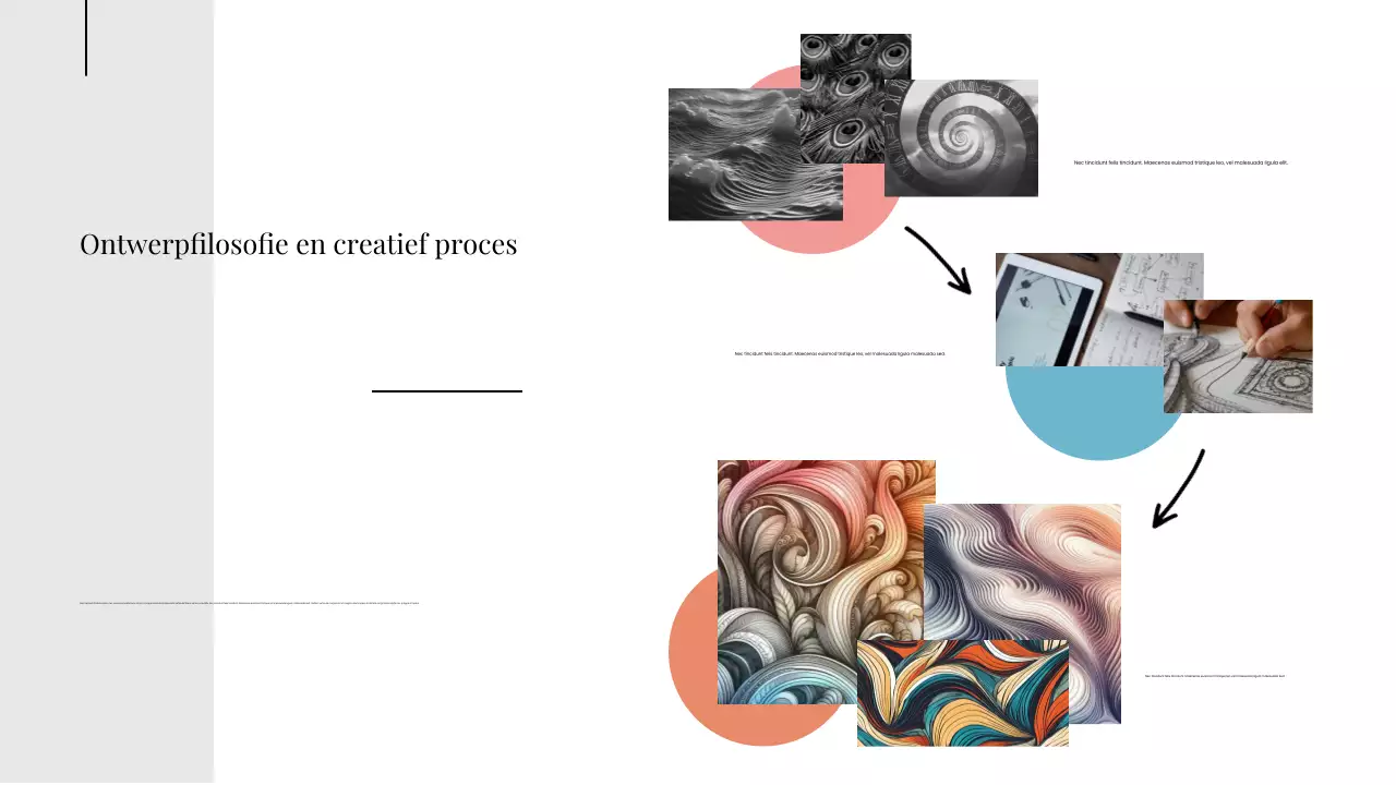 Presentatie van een modern grafisch ontwerpportfolio