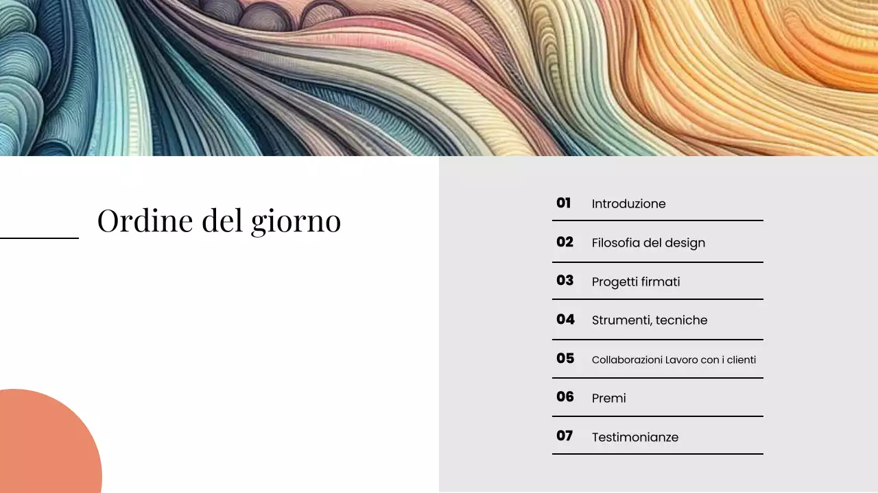 Presentazione del portfolio di progettazione grafica moderna