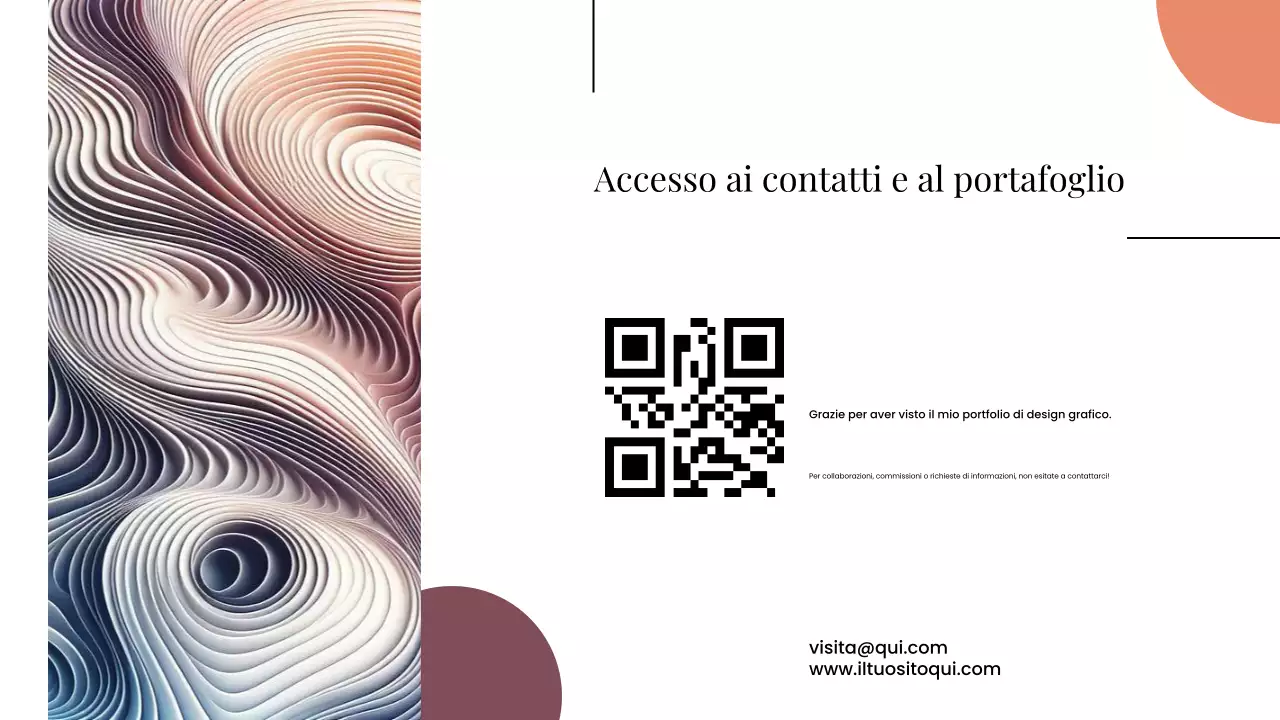 Presentazione del portfolio di progettazione grafica moderna