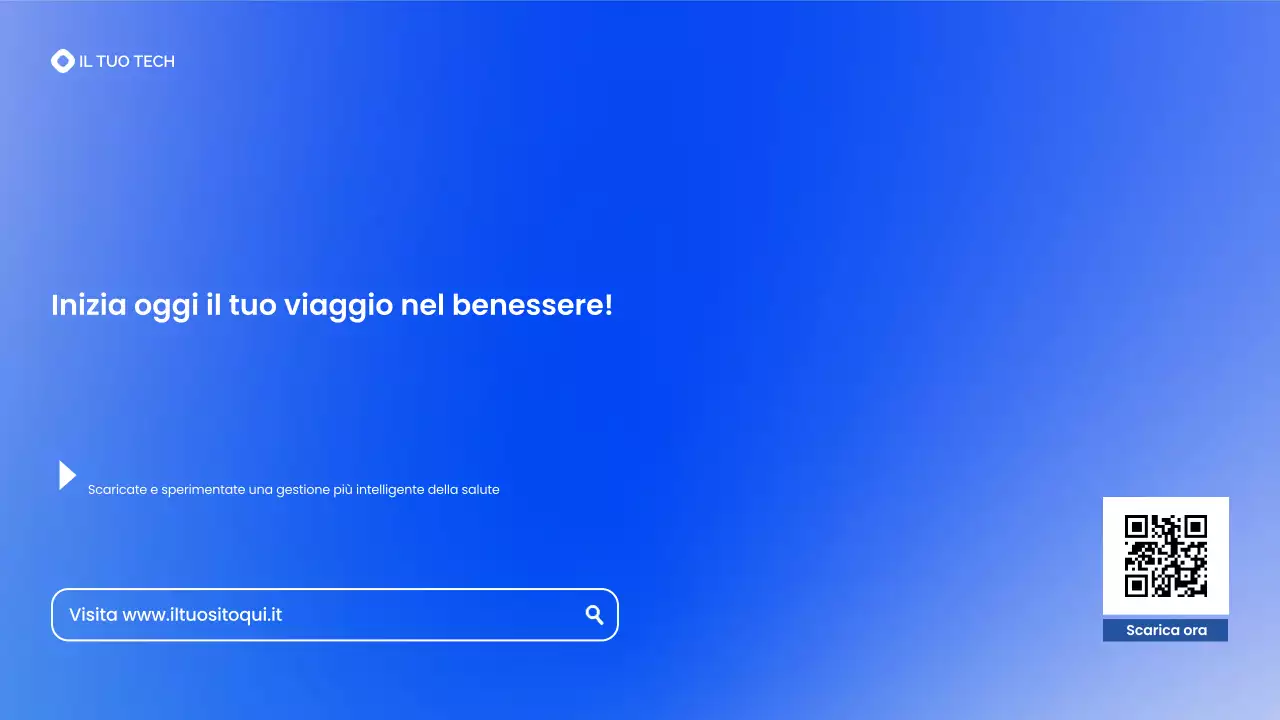 Introduzione alle startup di tecnologia sanitaria moderna Blue Gradient
