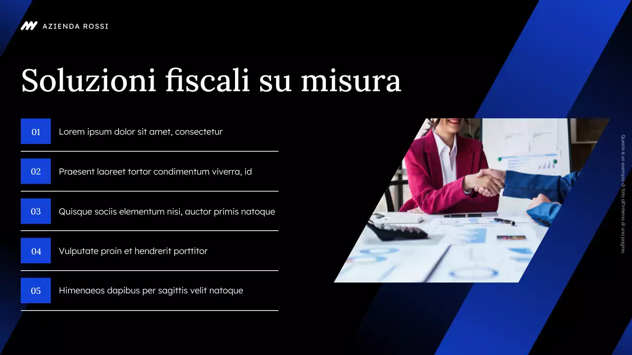 promozione dell'agenzia di consulenza fiscale moderna nera