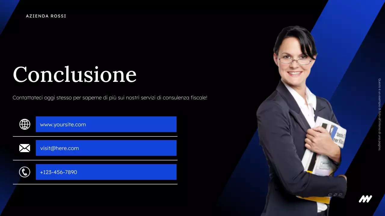 promozione dell'agenzia di consulenza fiscale moderna nera