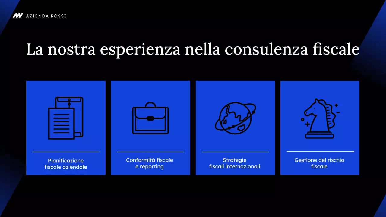 promozione dell'agenzia di consulenza fiscale moderna nera