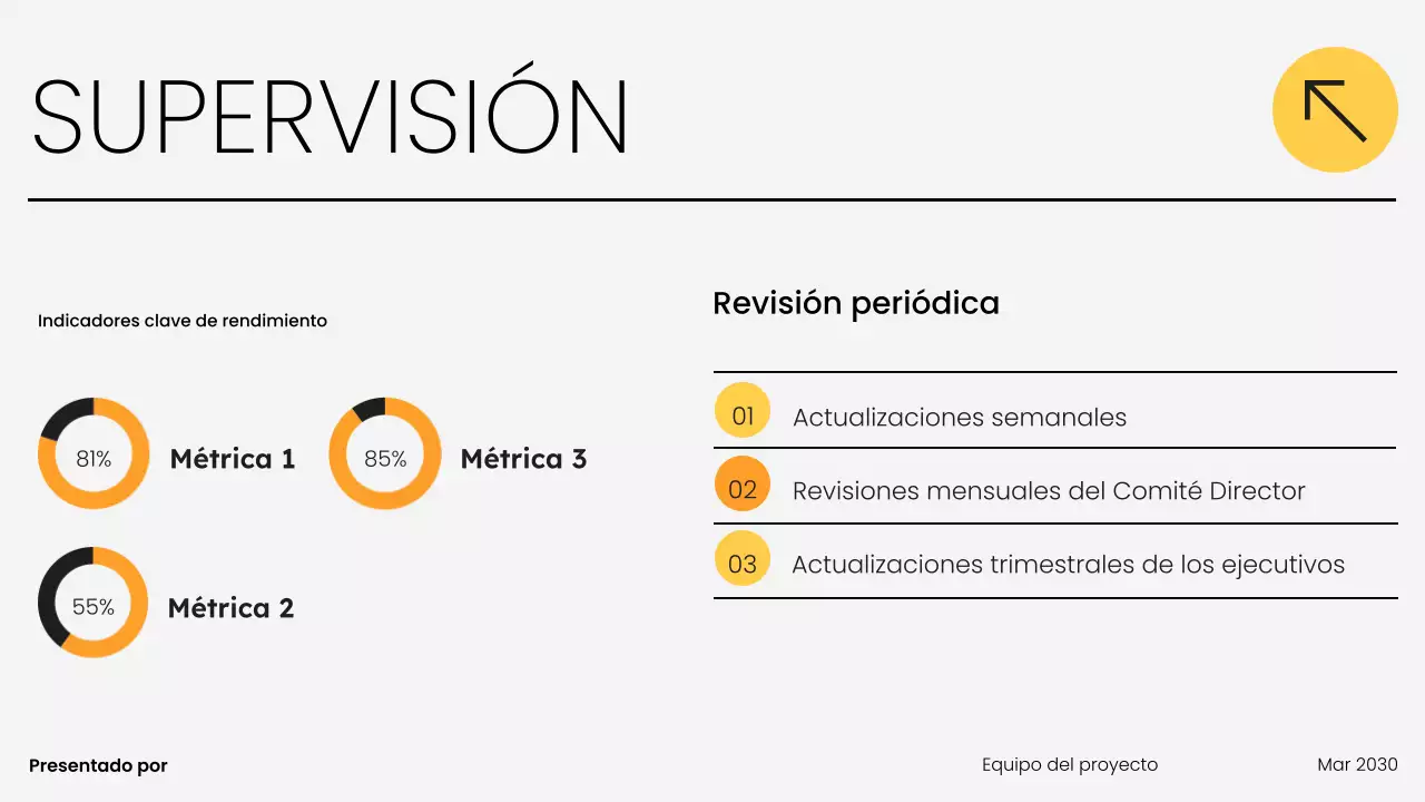 Presentación del equipo moderno negro