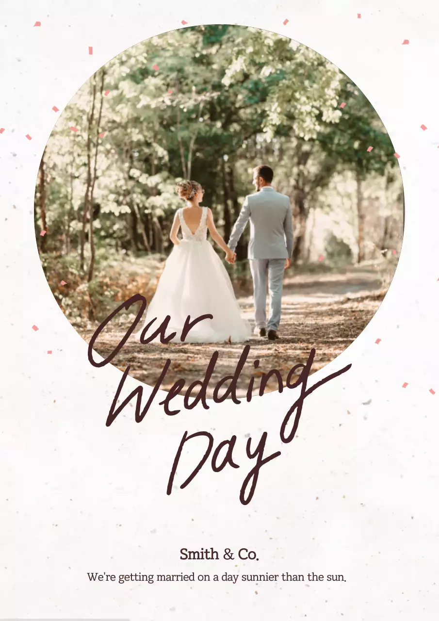 Convite de casamento elegante bege