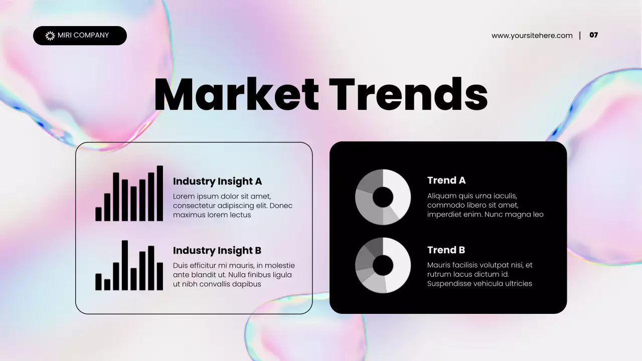 Rainbow Holographic Abstract Content Marketing Promotion Presentation