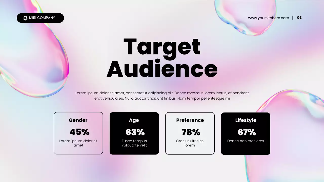 Rainbow Holographic Abstract Content Marketing Promotion Presentation