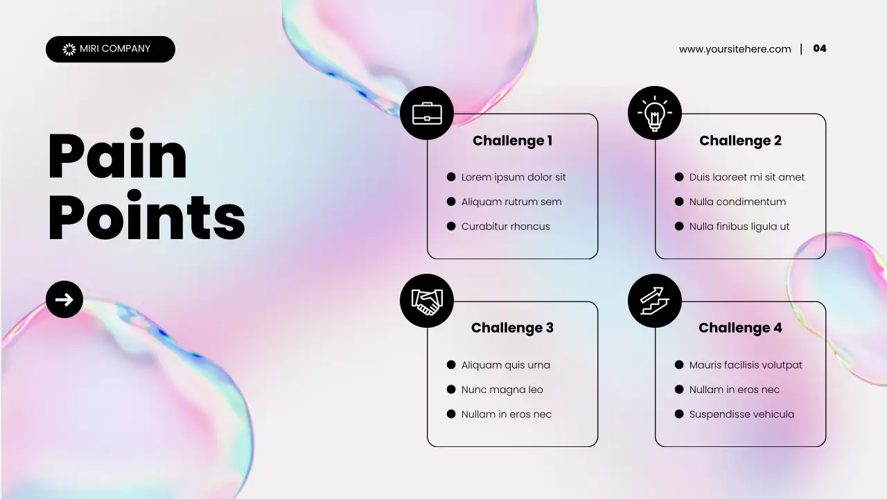 Rainbow Holographic Abstract Content Marketing Promotion Presentation