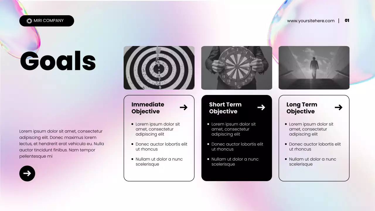 Rainbow Holographic Abstract Content Marketing Promotion Presentation