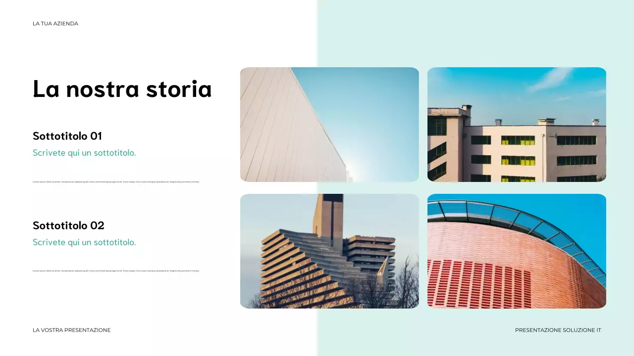 presentazione IT moderna blu