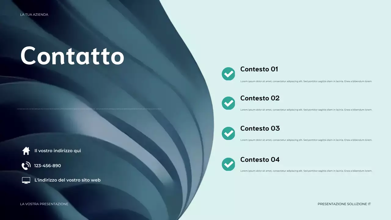 presentazione IT moderna blu