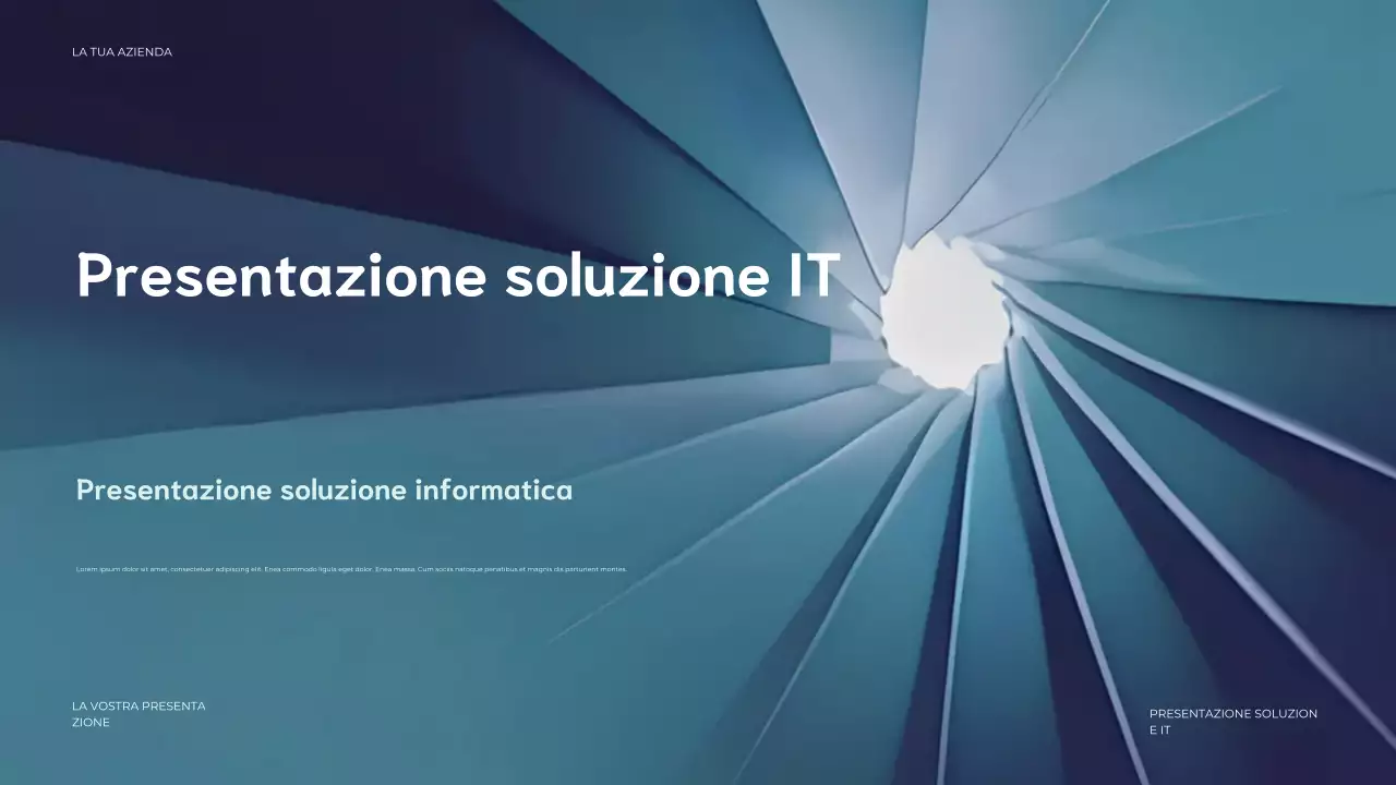 presentazione IT moderna blu