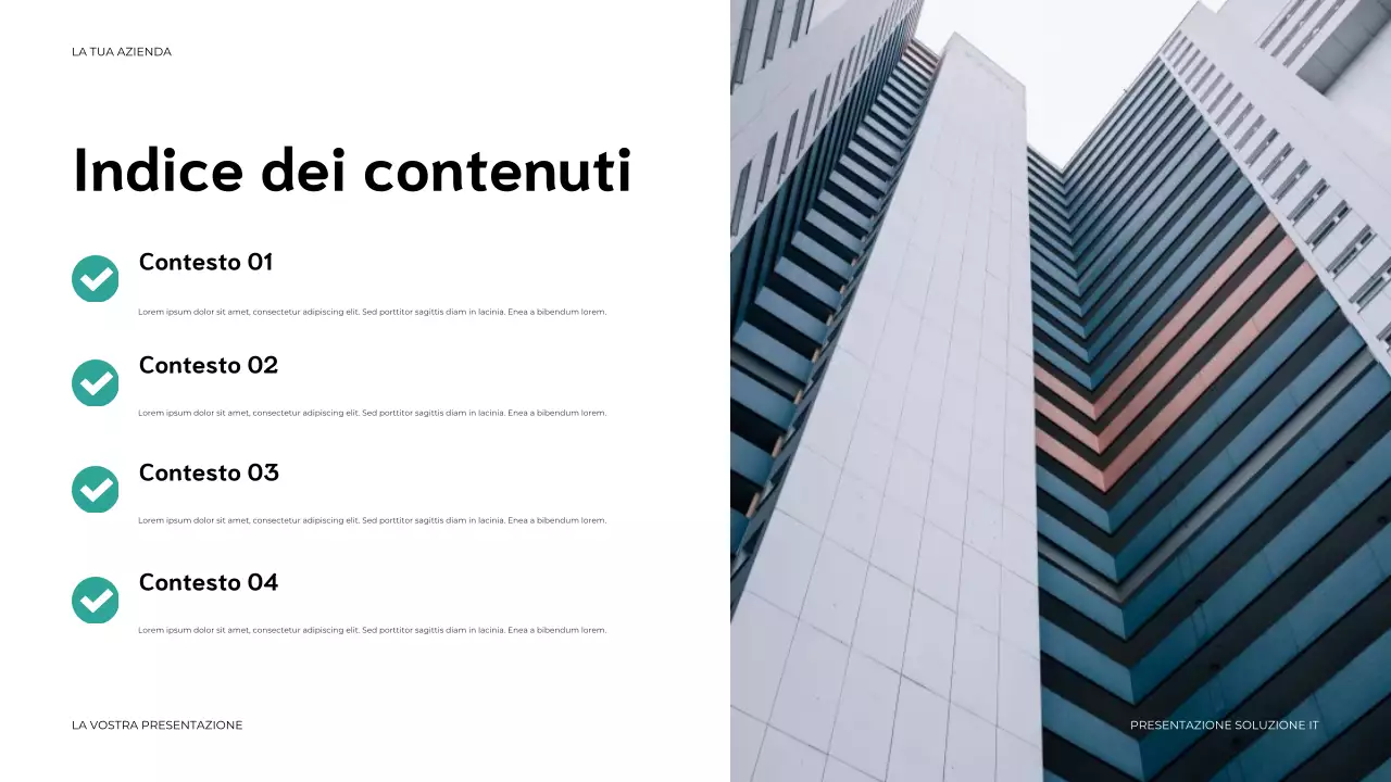 presentazione IT moderna blu