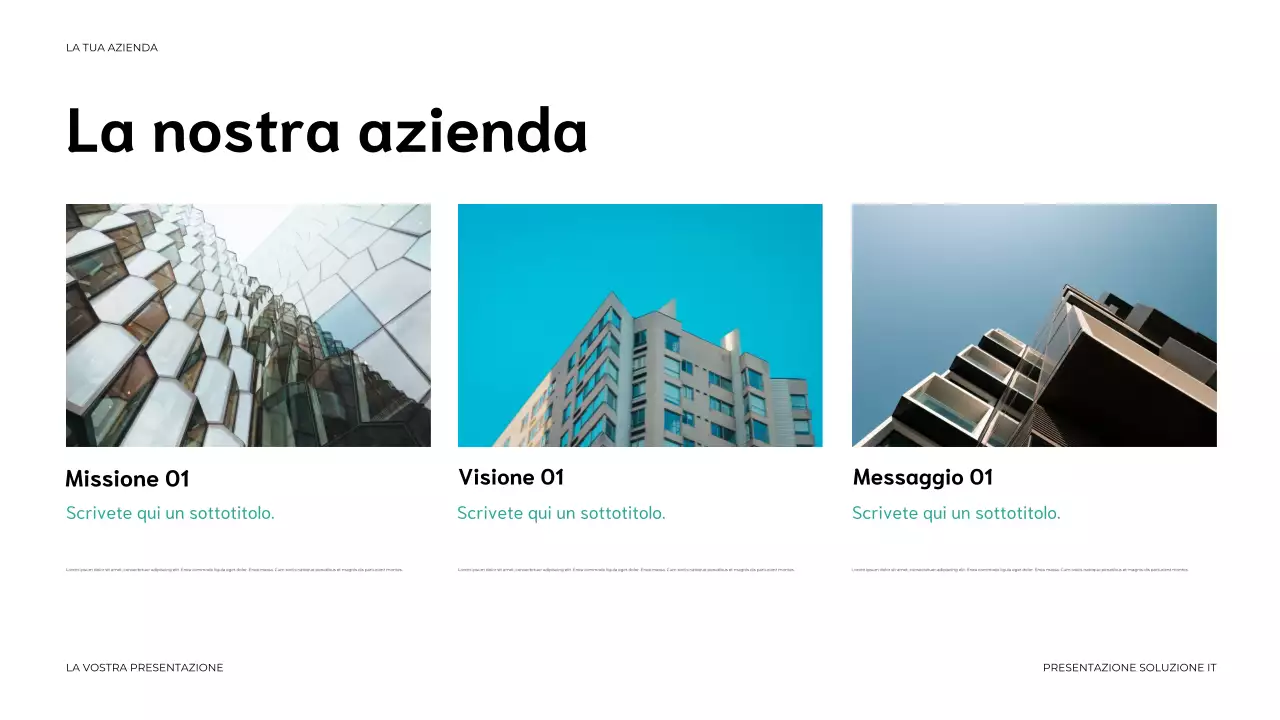 presentazione IT moderna blu