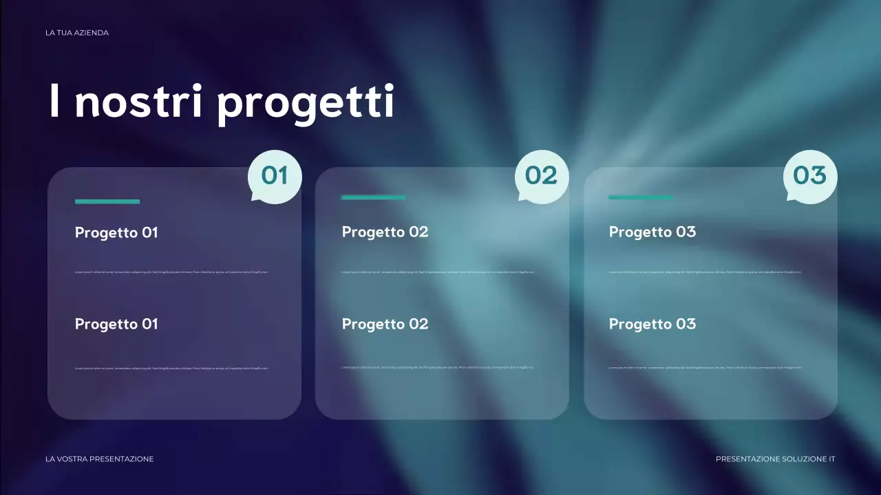 presentazione IT moderna blu