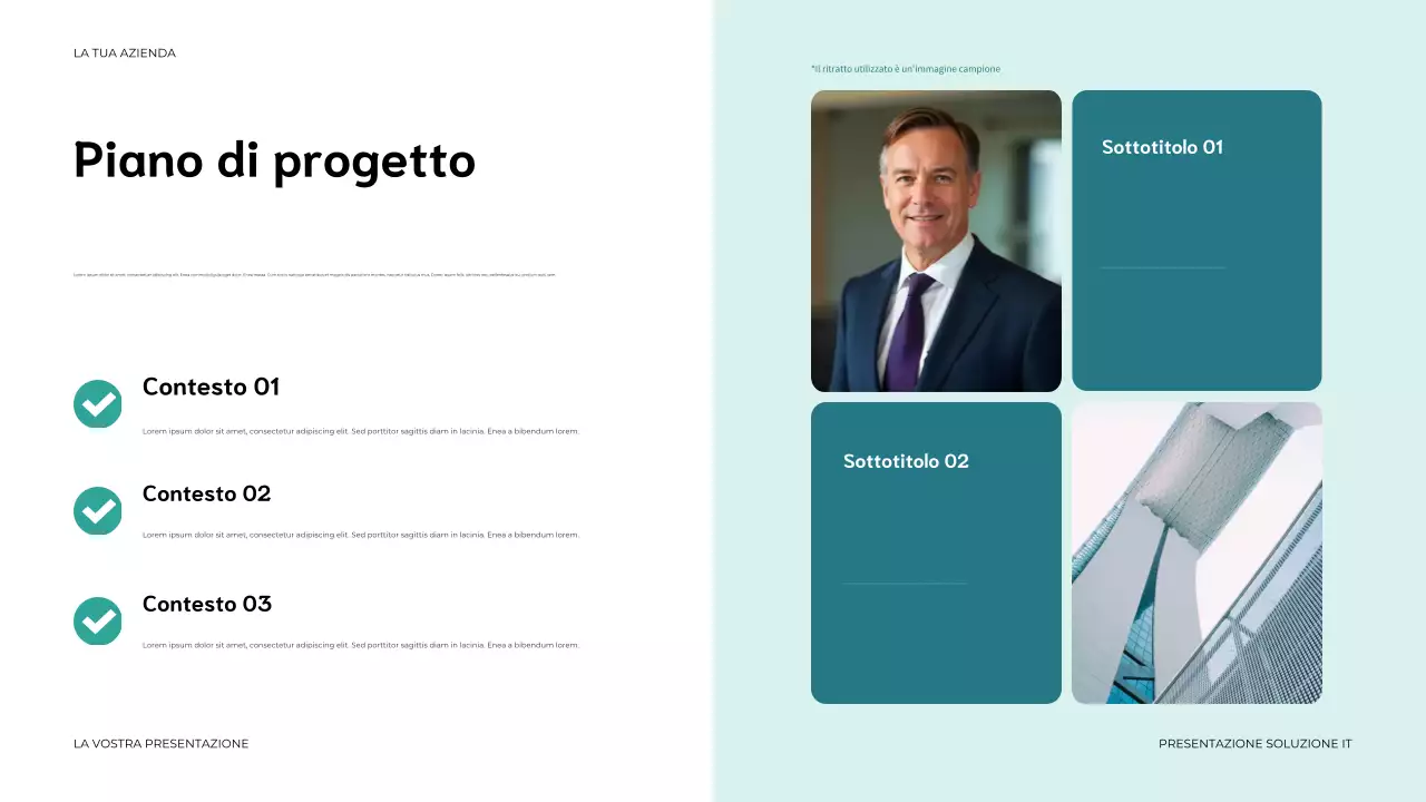 presentazione IT moderna blu