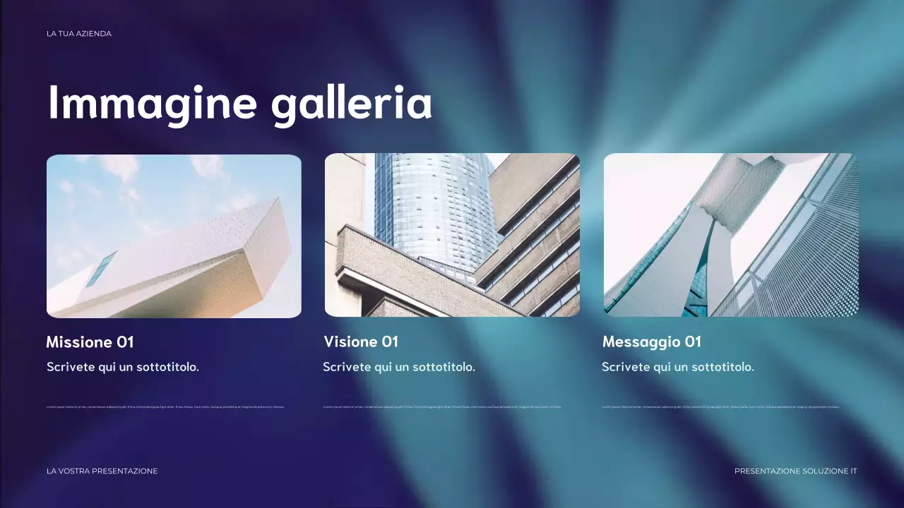 presentazione IT moderna blu