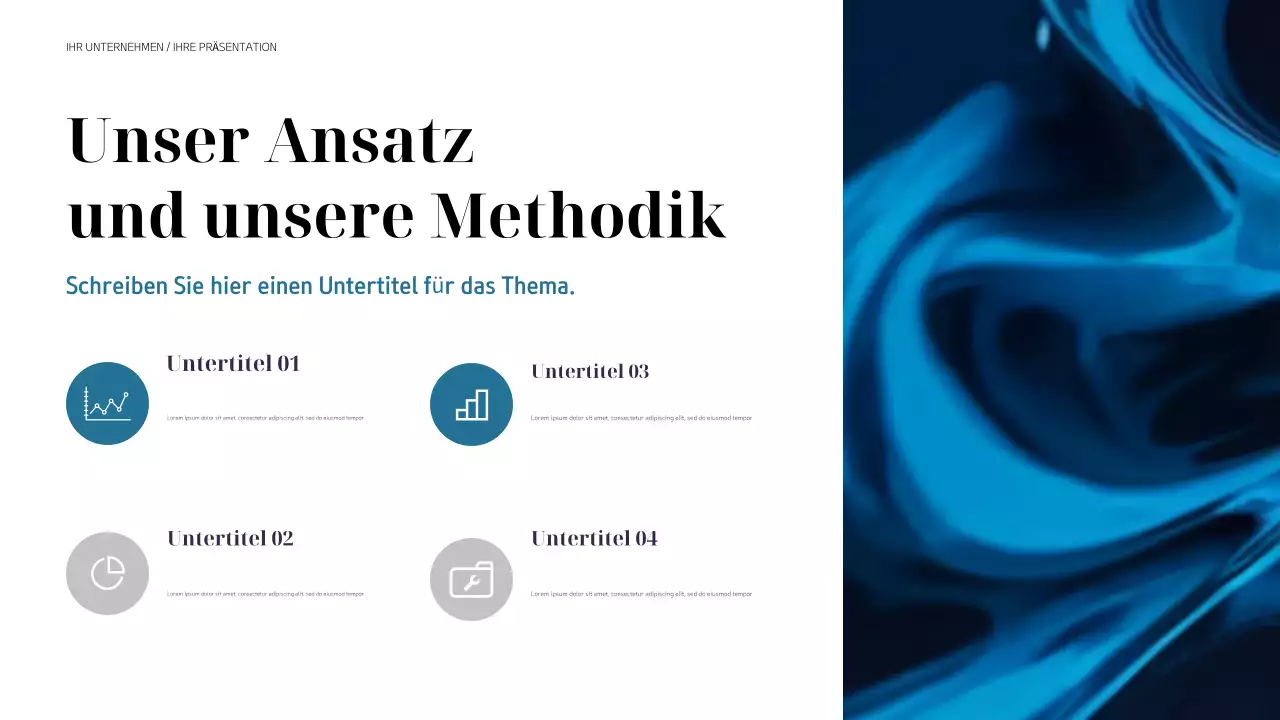 schwarze moderne geschäftspräsentation
