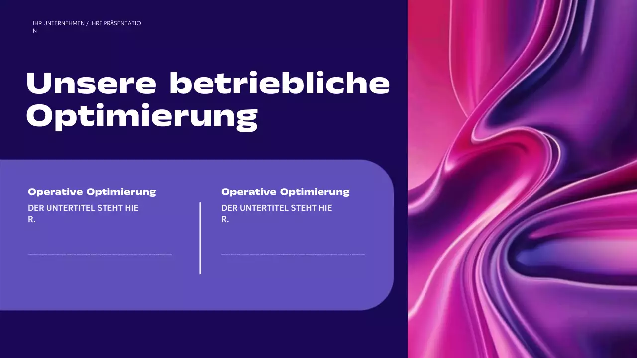 lila moderne Geschäftspräsentation