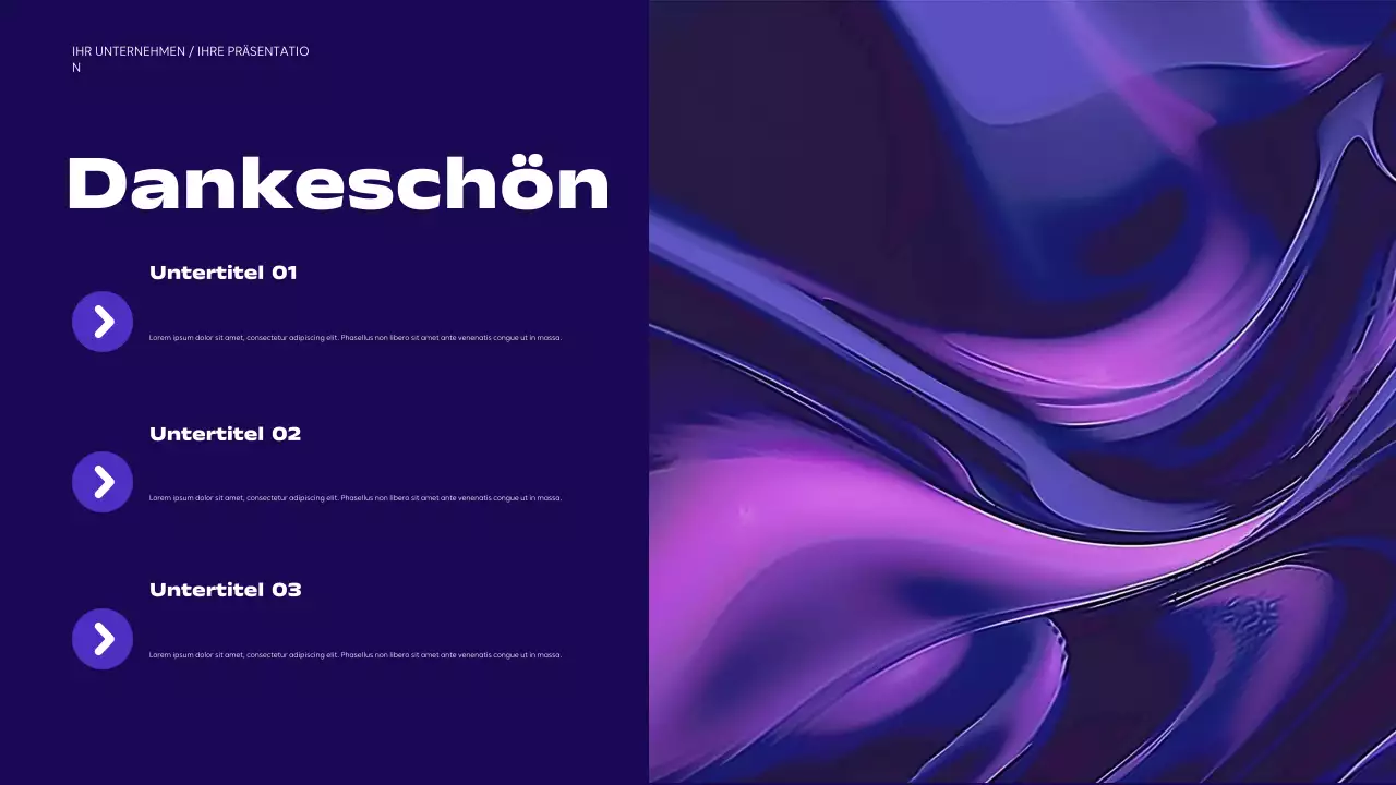 lila moderne Geschäftspräsentation