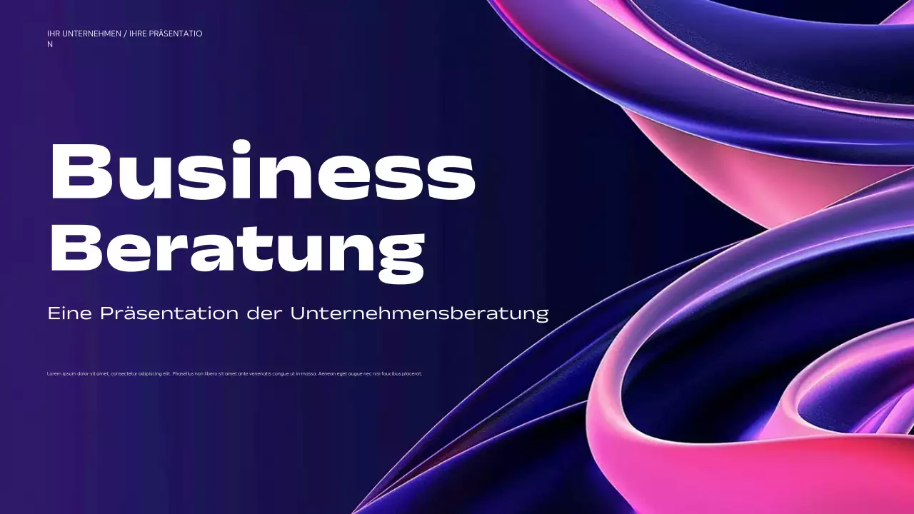 lila moderne Geschäftspräsentation