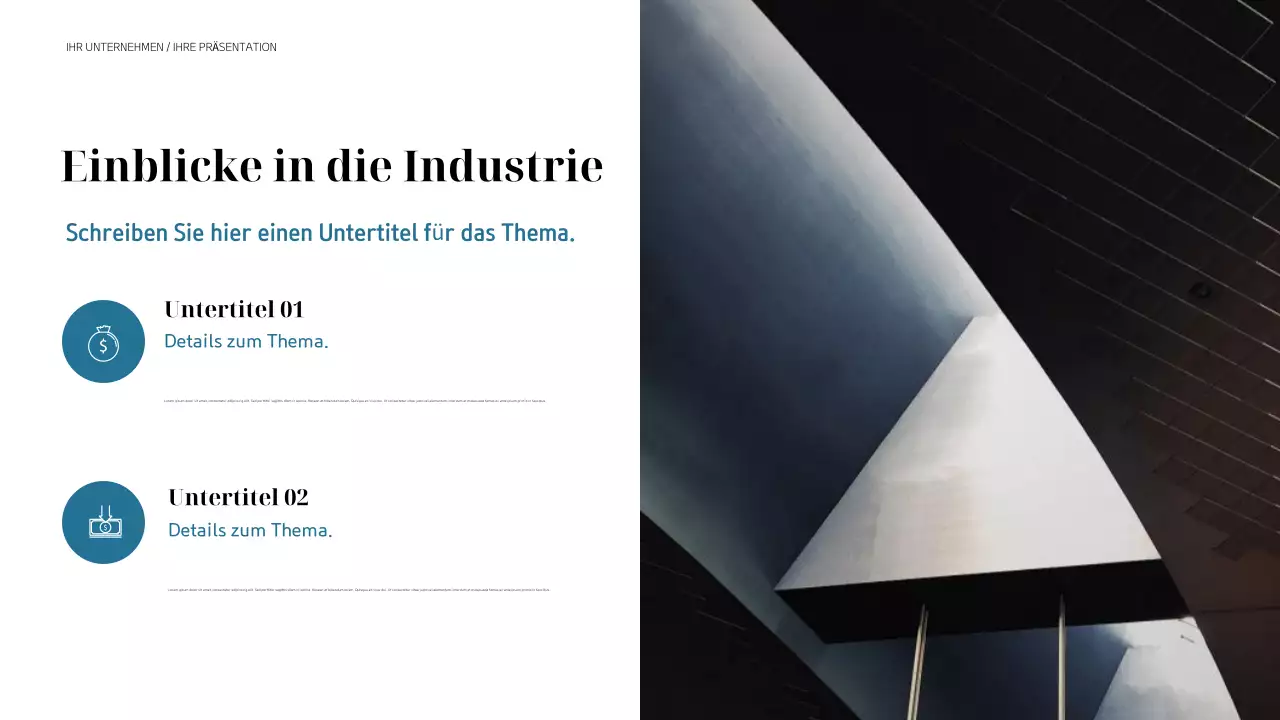 schwarze moderne geschäftspräsentation