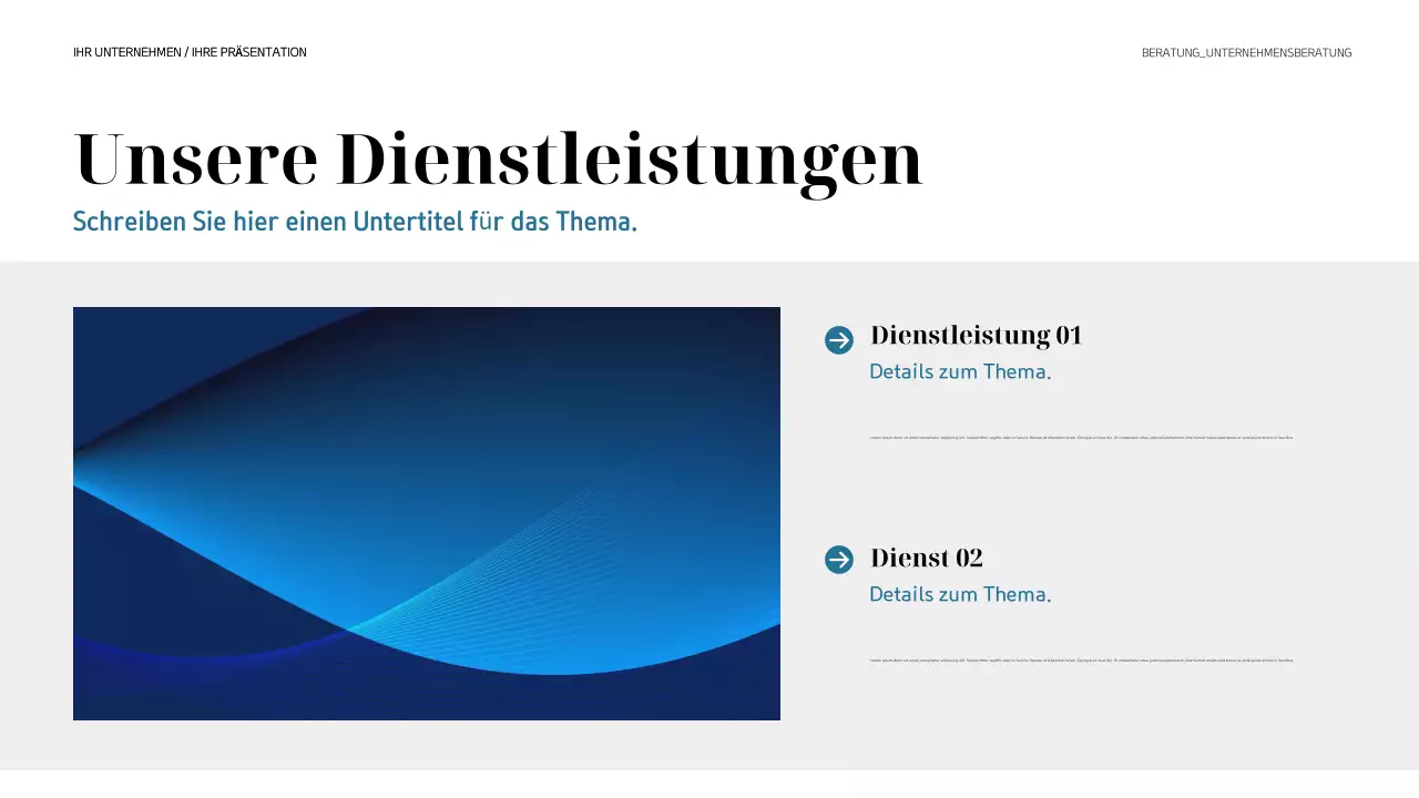 schwarze moderne geschäftspräsentation