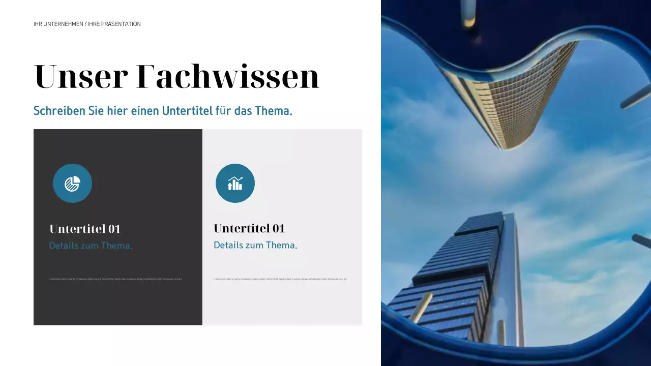 schwarze moderne geschäftspräsentation