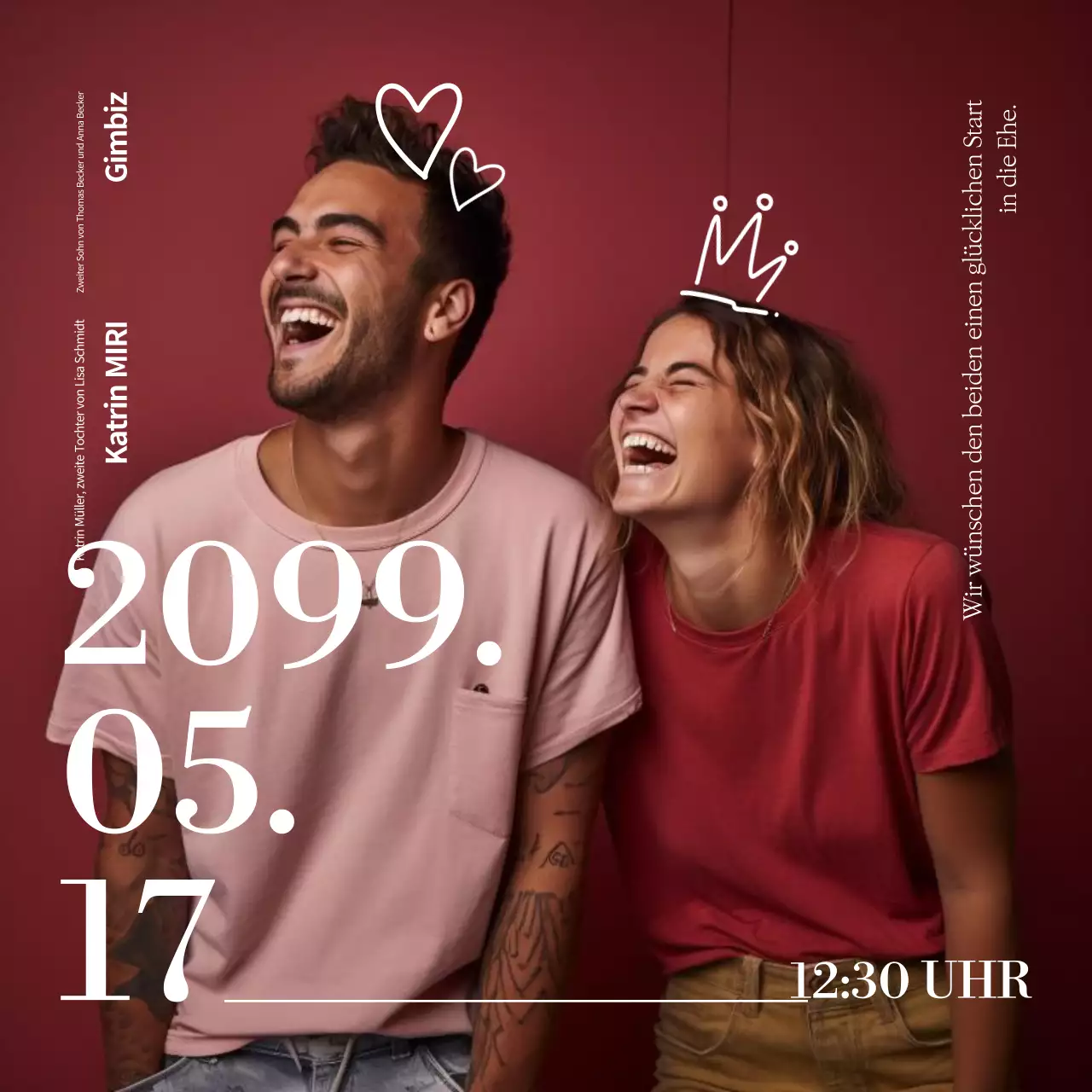 Roter Baby-Fotorahmen mit süßem Gedenkmotiv